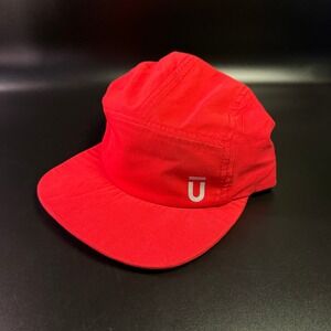FUL Cap Hat Red 5 Panel Lightweight Adjustable Strapback
